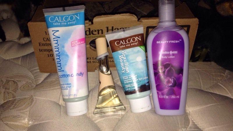 Lotion and perfume barely used $5.00 each