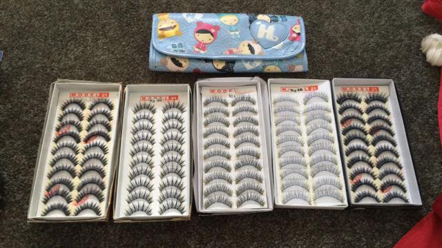 5 New Boxes of fake lashes