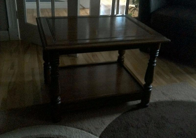 Hardwood coffee table or end table