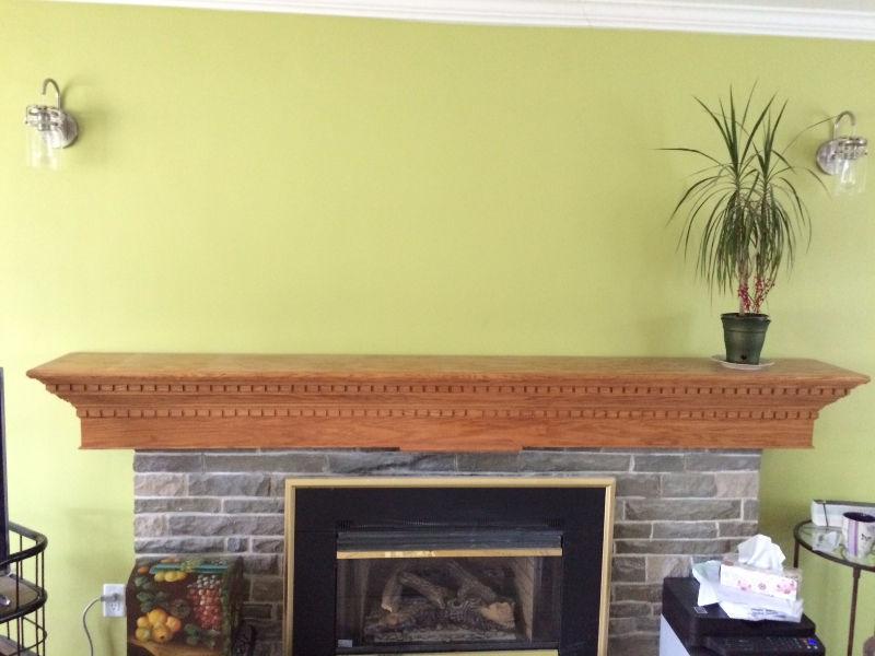 matching fireplace mantles- solid oak construction