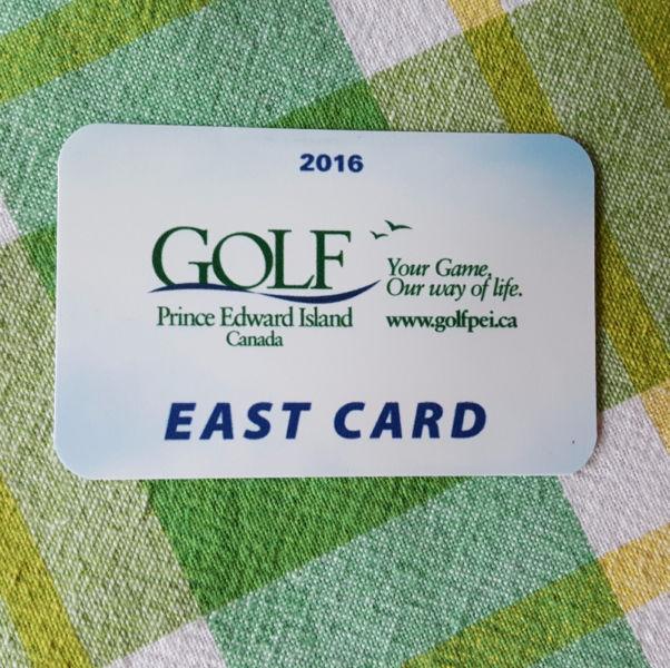 Golf PEI East Card (Never Used)