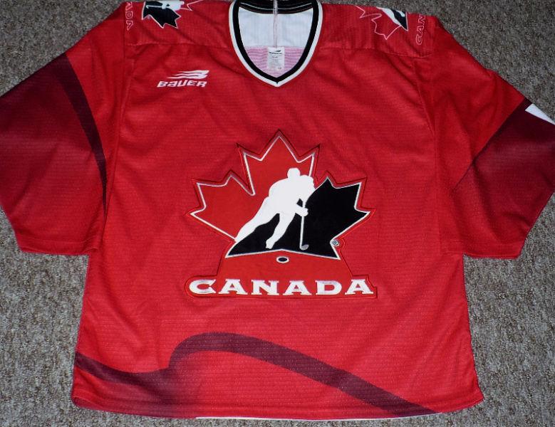 Team Canada 1996 - 98 Bauer Semi Pro Air Knit Jersey Size Medium