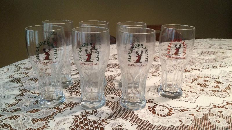 Keith's Beer Glasses (6 India Pale Ale plus 1 bonus Red Amber)