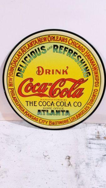 Affiche en métal Coca-Cola style vintage