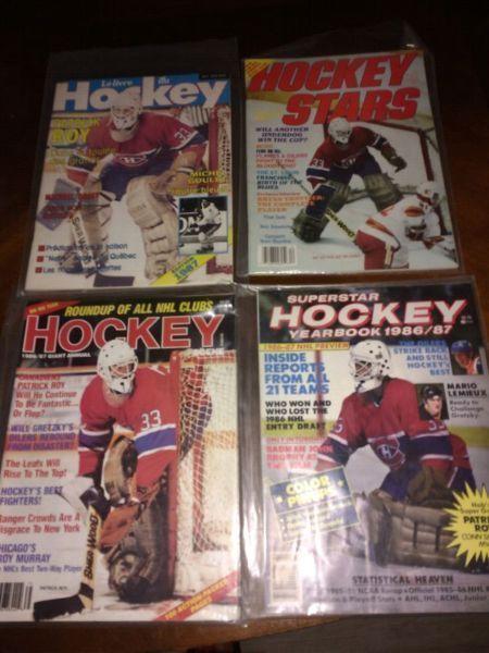 Magazines de Hockey 1986-87 Collection Patrick Roy