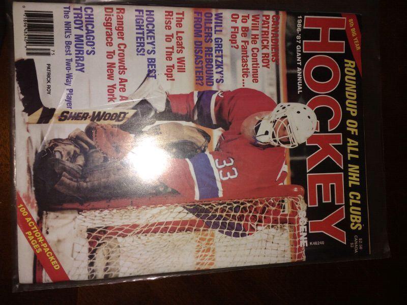 Magazines de Hockey 1986-87 Collection Patrick Roy