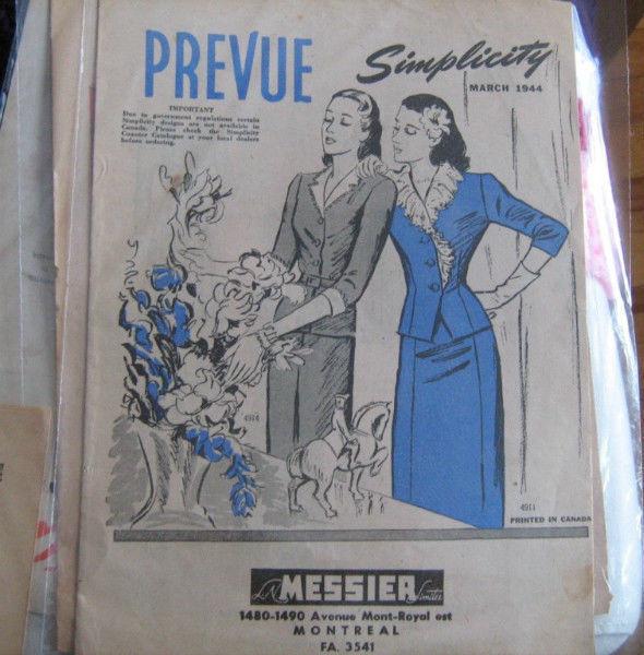 catalogues de patrons vintage 1940