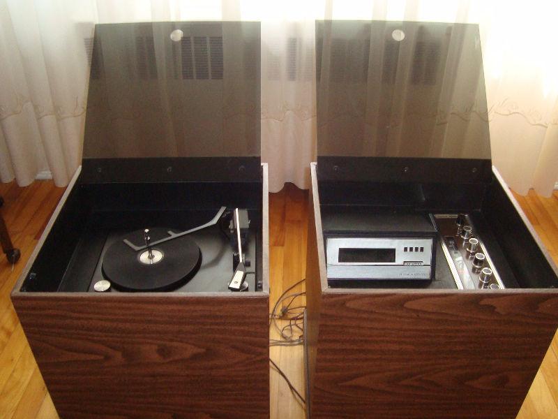 Radio Stereo Antique en 2 morceaux