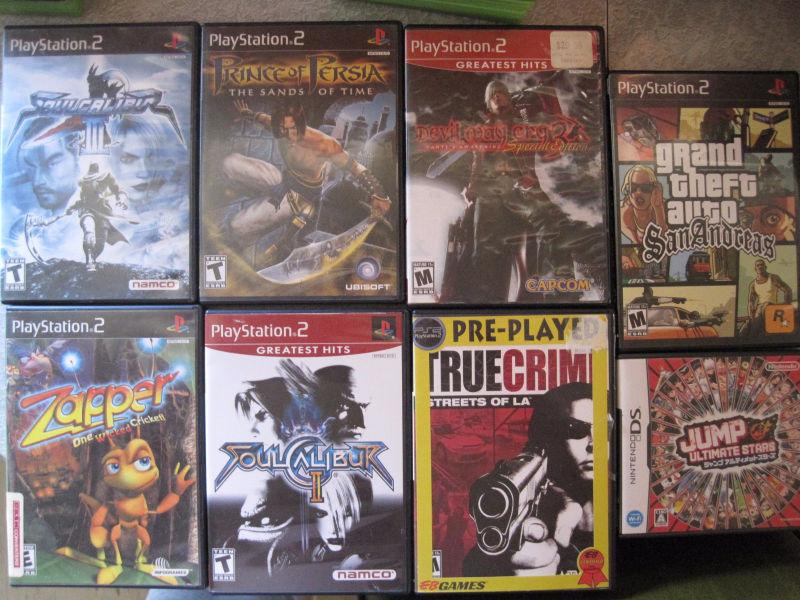 PS2/PS3/ds Games