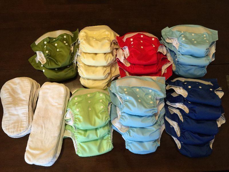 25 Kawaii cloth diapers with insets and liners