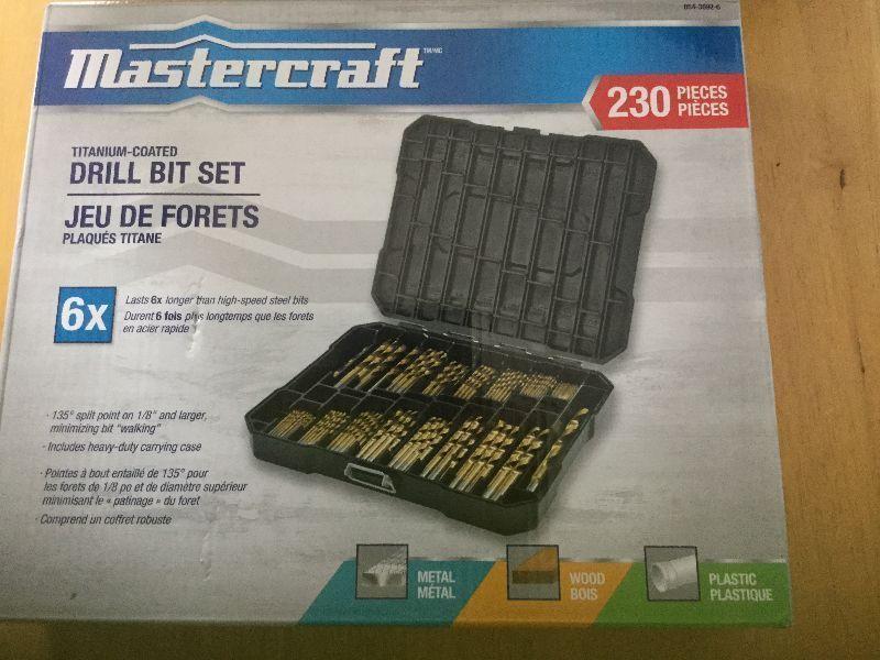 Mastercraft Titanium coated drill bit set 230 pieces