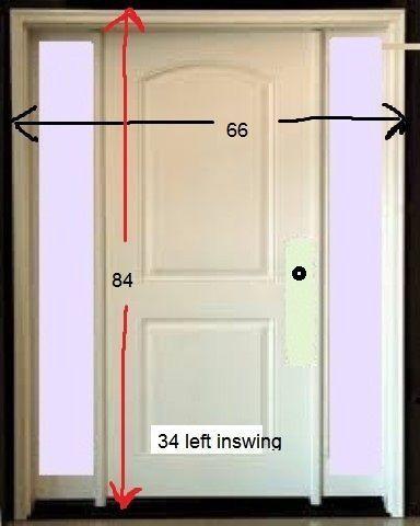 entry door with sidelites - new