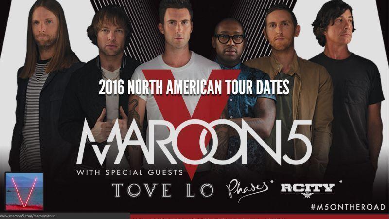 2 GA Pit tickets for Maroon 5 concert in Worcester US Sept 17