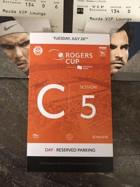 ROGERS CUP TICKET!!!GOLD SEATS!!! CENTRE COURT!!