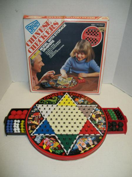 Vintage- Deluxe Chinese Checkers (60 glass marbles)!!!