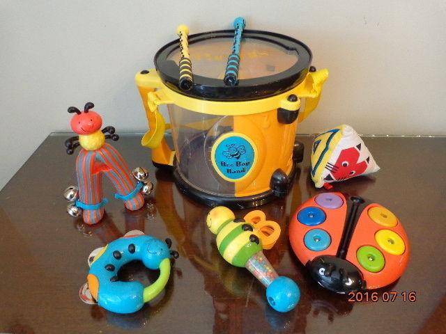 Bee Bop Band Drum With Musical Toys