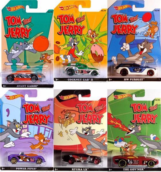 HOT WHEELS TOM and JERRY SET ALL 6 CARS! NEW! MAKE ME AN OFFER??