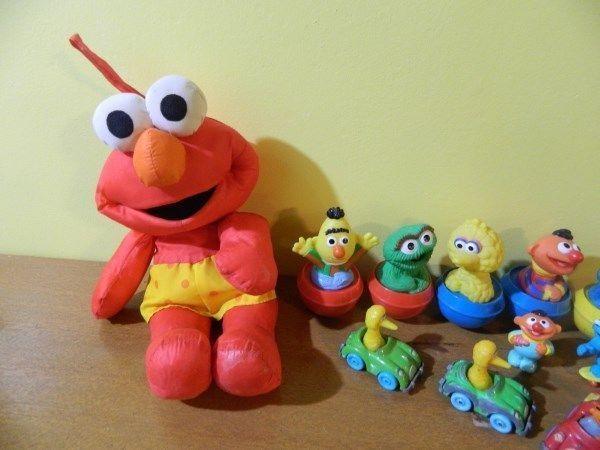 19 Piece Sesame Street Toys from 80's