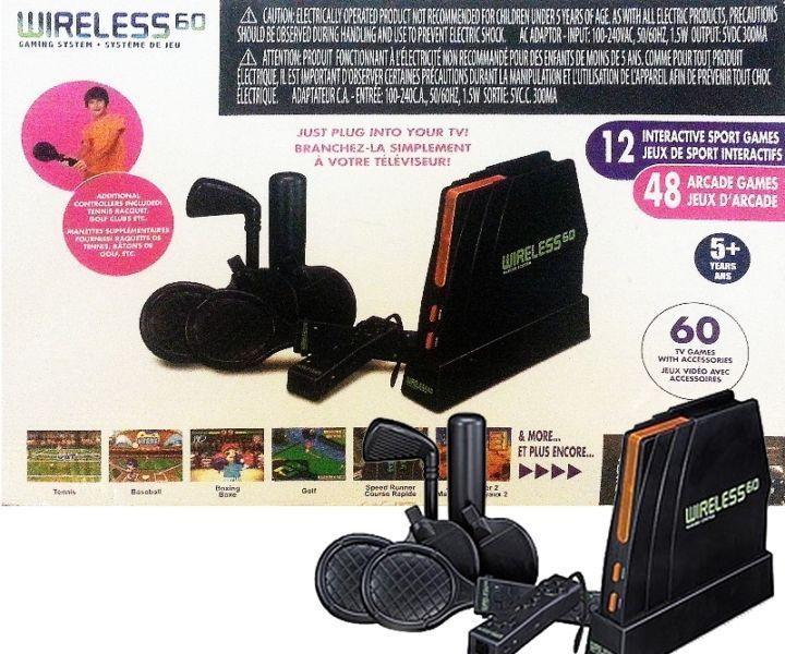 WIRELESS 60 Gaming System 12 Interactive & 48 Arcade