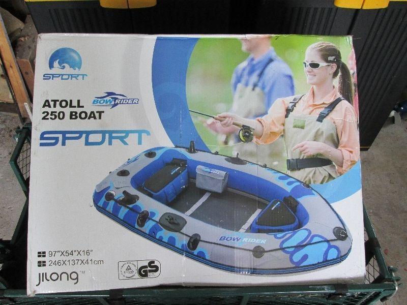INFLATABLE BOAT (8 FEET LONG) NEW IN THE BOX