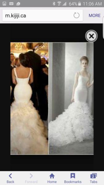 New Vera Wang wedding gown