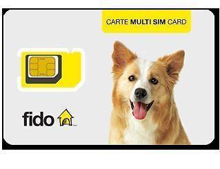 Fido Multi sim card ( Regular + Micro + Nano )