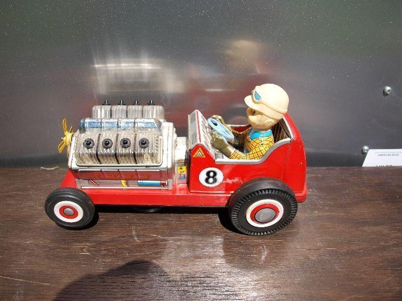 Pressed SteelTin Toy Race Cars