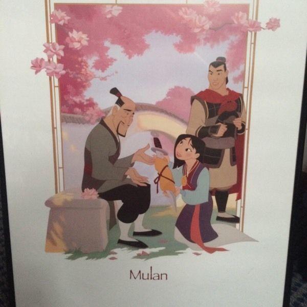 Framed Disney Mulan Art Print