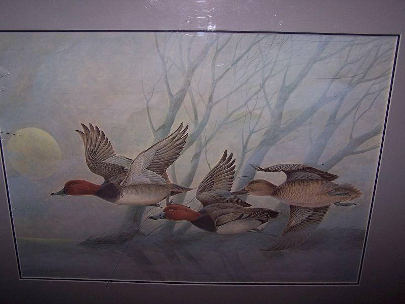 JOHN A.RUTHMAN, DUCKS IN FLIGHT SOLD AS FOUND