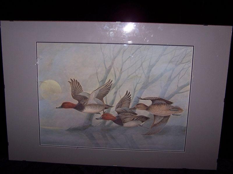 JOHN A.RUTHMAN, DUCKS IN FLIGHT SOLD AS FOUND