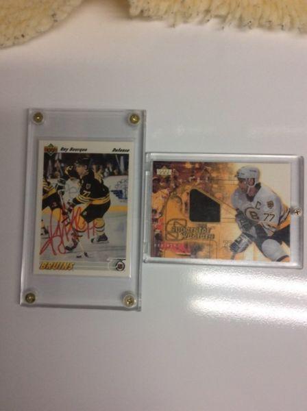 Ray Bourque cards--$50