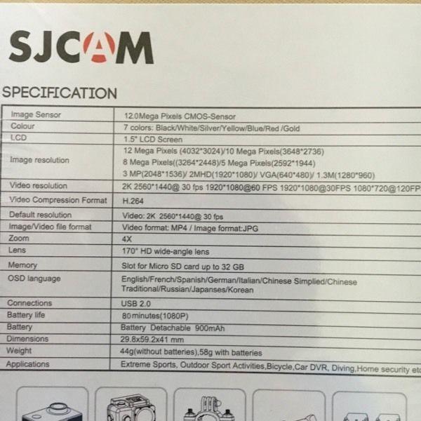 GoPro style SJCAM SJ4000 wifi Plus 1080P HD Camera