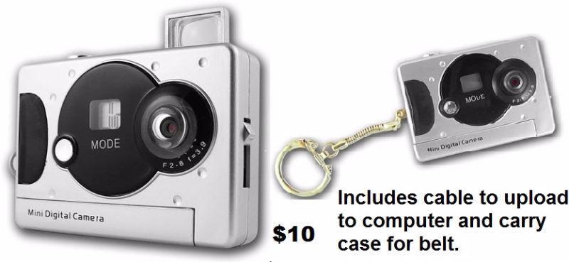 MINI camera. Includes uploading usb cable/case