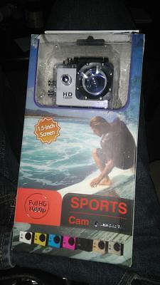 brand new sports cam in box with complete mounts of many options