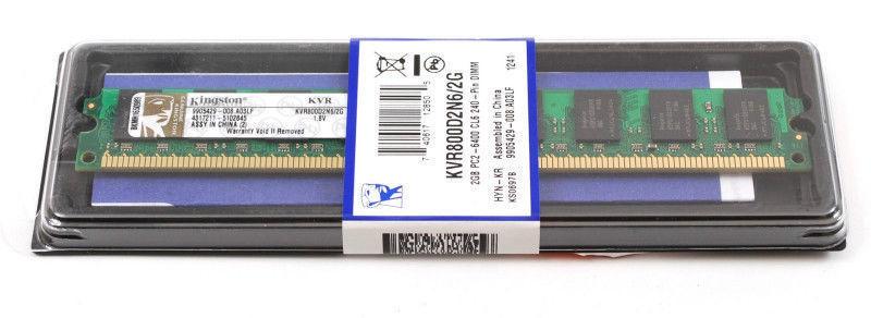 Vendu! - Kingston Mémoire KVR800D2N6 2GB DDR2 800MHZ