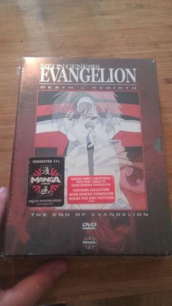 The end of evangelion + death and rebirth box set sealed