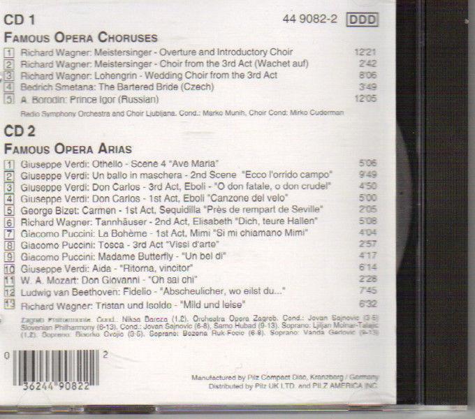 Famous Opera Choruses & Arias - Vol. 1 & 2 (2 CDs)