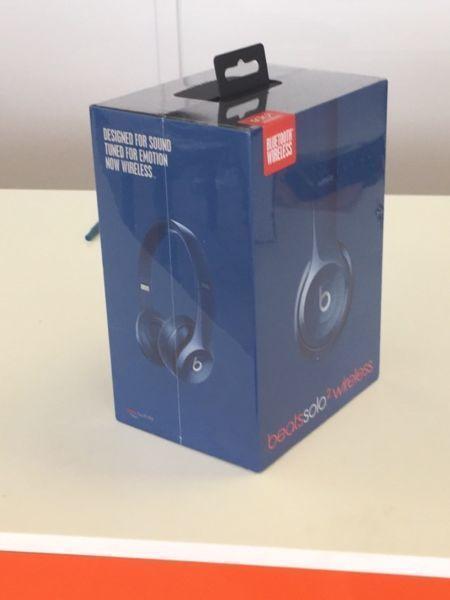 BEATS SOLO 2 WIRELESS NOUVEAU NEW AUTHENTIC!!! BLUE SILVER