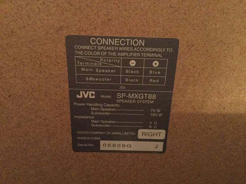 JVC speakers $20