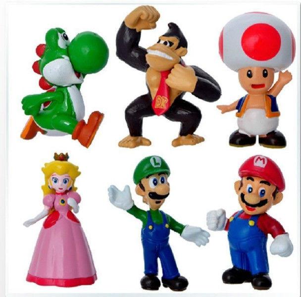 lot figurines neuves mario bros pour gateau ou collection