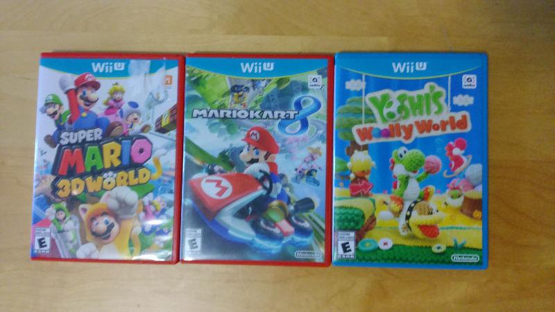 Wii U Mario Kart/Mario 3DWorld/Yoshi's woolly world