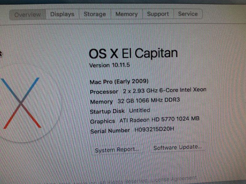 Mac Pro dual hexcore X5670 32GB memoire