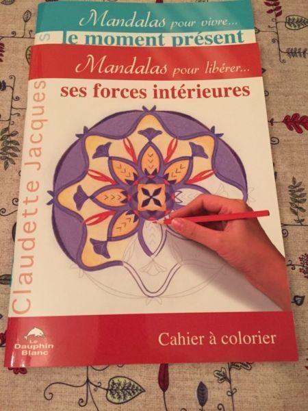 Cahiers à colorier. // Mandalas colouring books