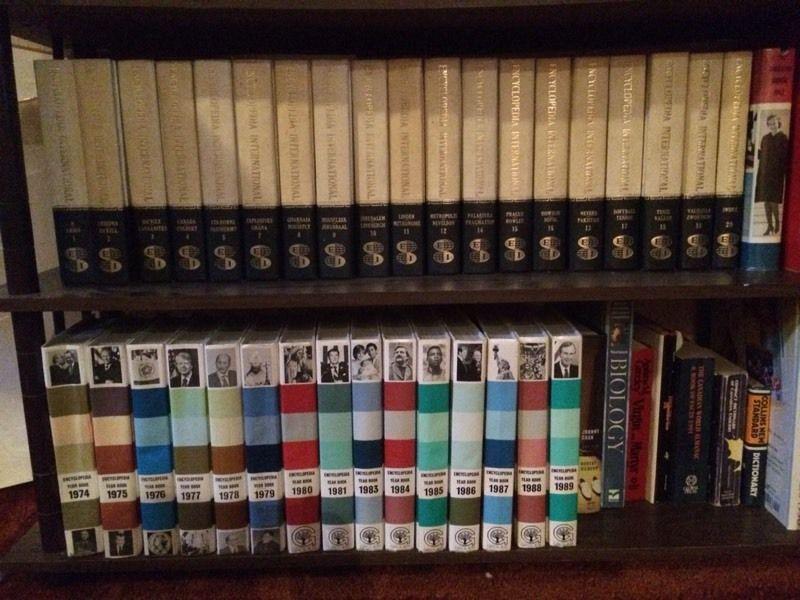 Set of encyclopedias/ yearbooks from 74-89