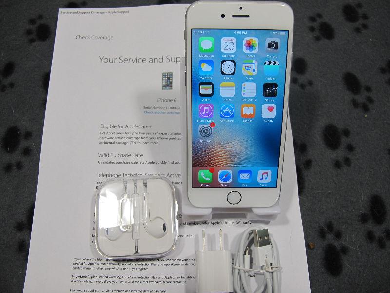 UNUSED UNLOCKED Apple iPhone 6 - 64gb - Warranty