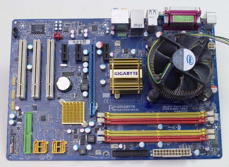Intel E2180 2GHz CPU and Gigabyte LGA775 motherboard AS-IS