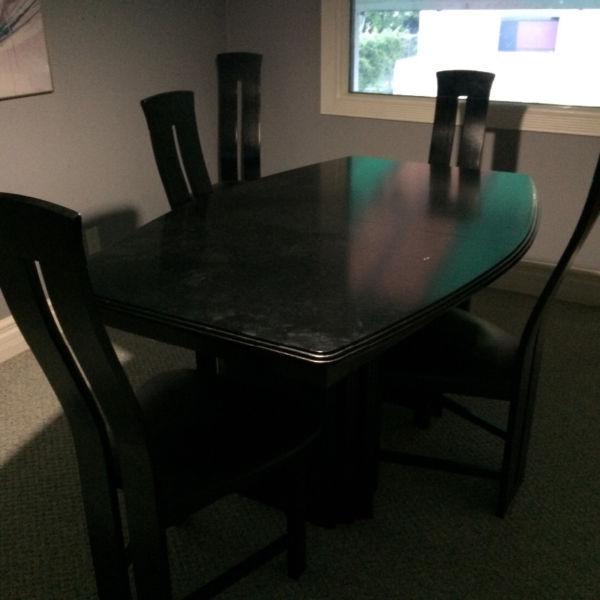 Beautiful black dining room set