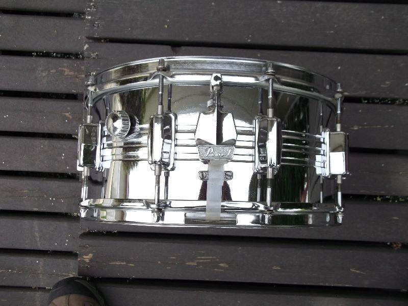 Vintage 70's PEARL Chrome over BRASS 6.5x14 SNARE