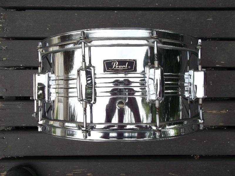Vintage 70's PEARL Chrome over BRASS 6.5x14 SNARE