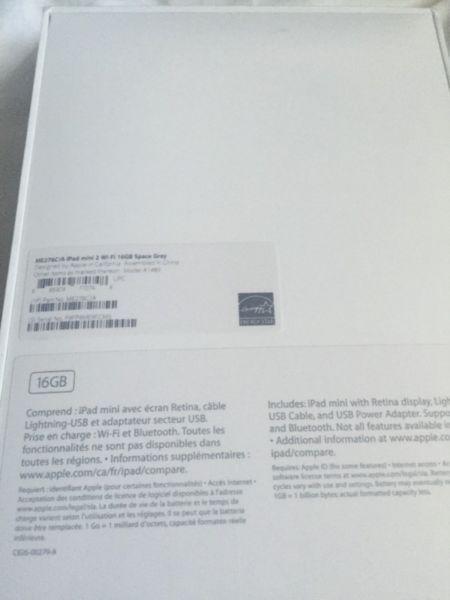 iPad Mini 16GB brand new in box